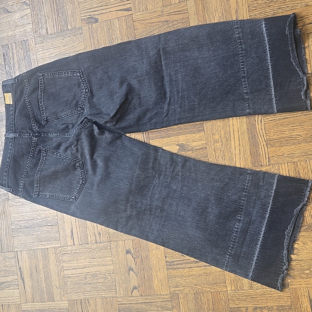 Citizens of Humanity Melanie High Rise Crop in Black Hawk Wide Leg - Picture 13 of 13